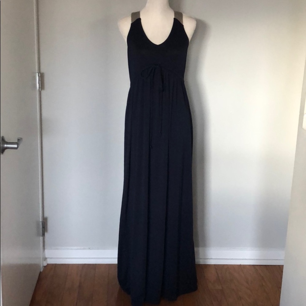Racer back jersey maxi dress